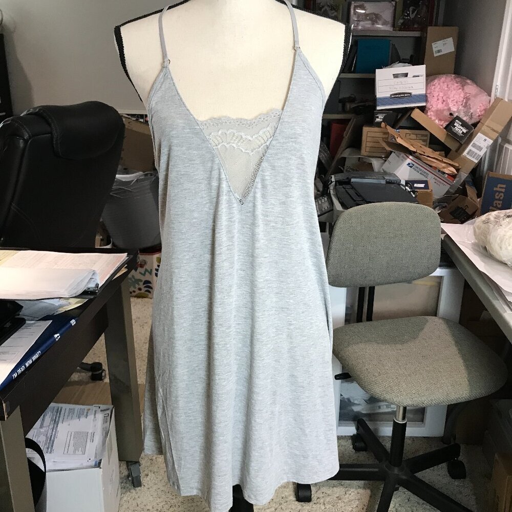 Women's Grey Flora Chemise gown Size L
